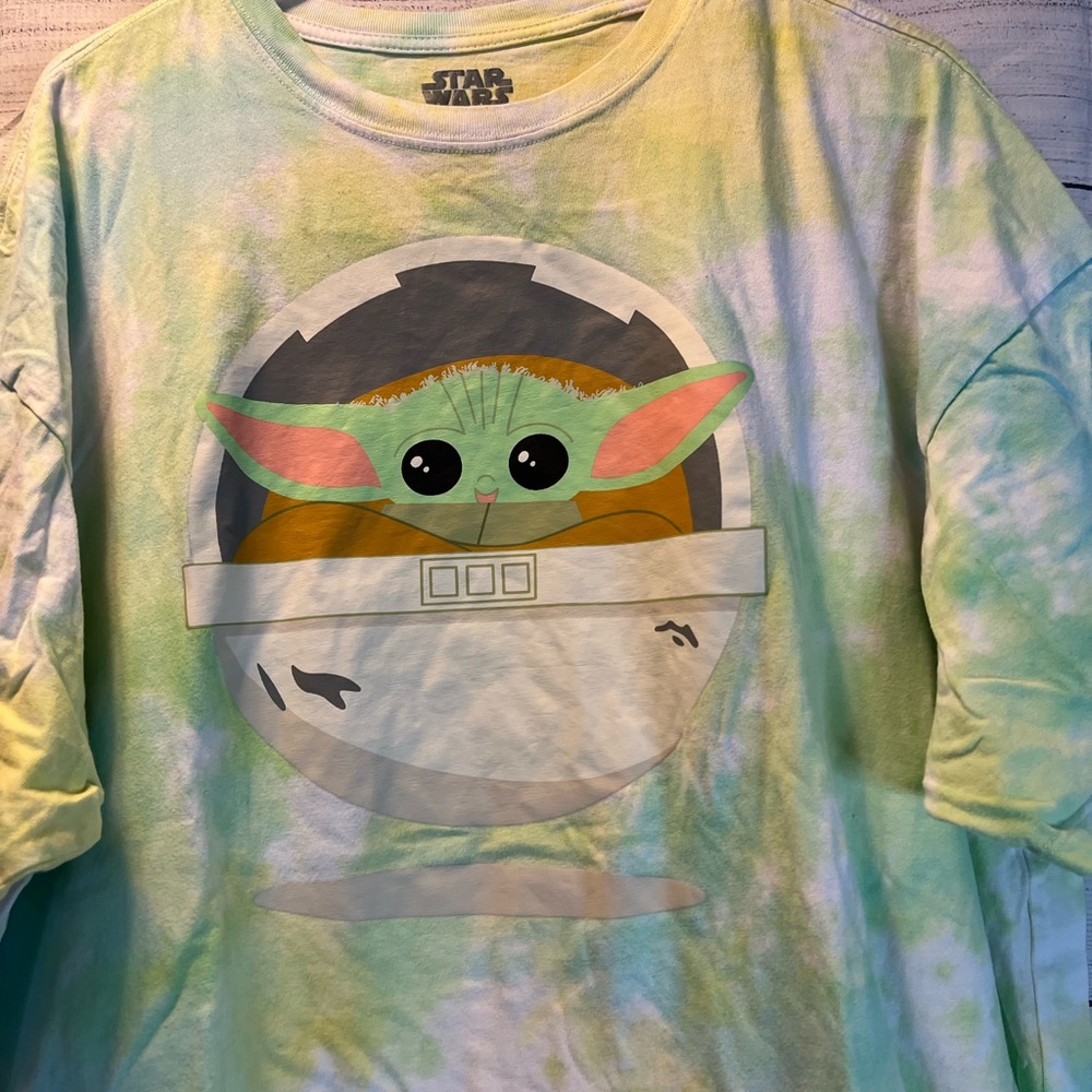 Star Wars Baby Yoda tie dye tee - Picture 2 of 5